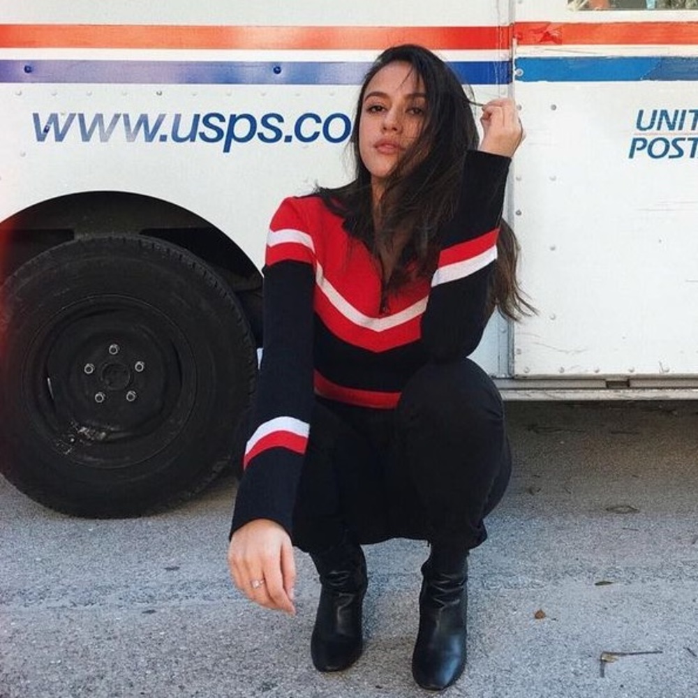 Long sleeve crop top